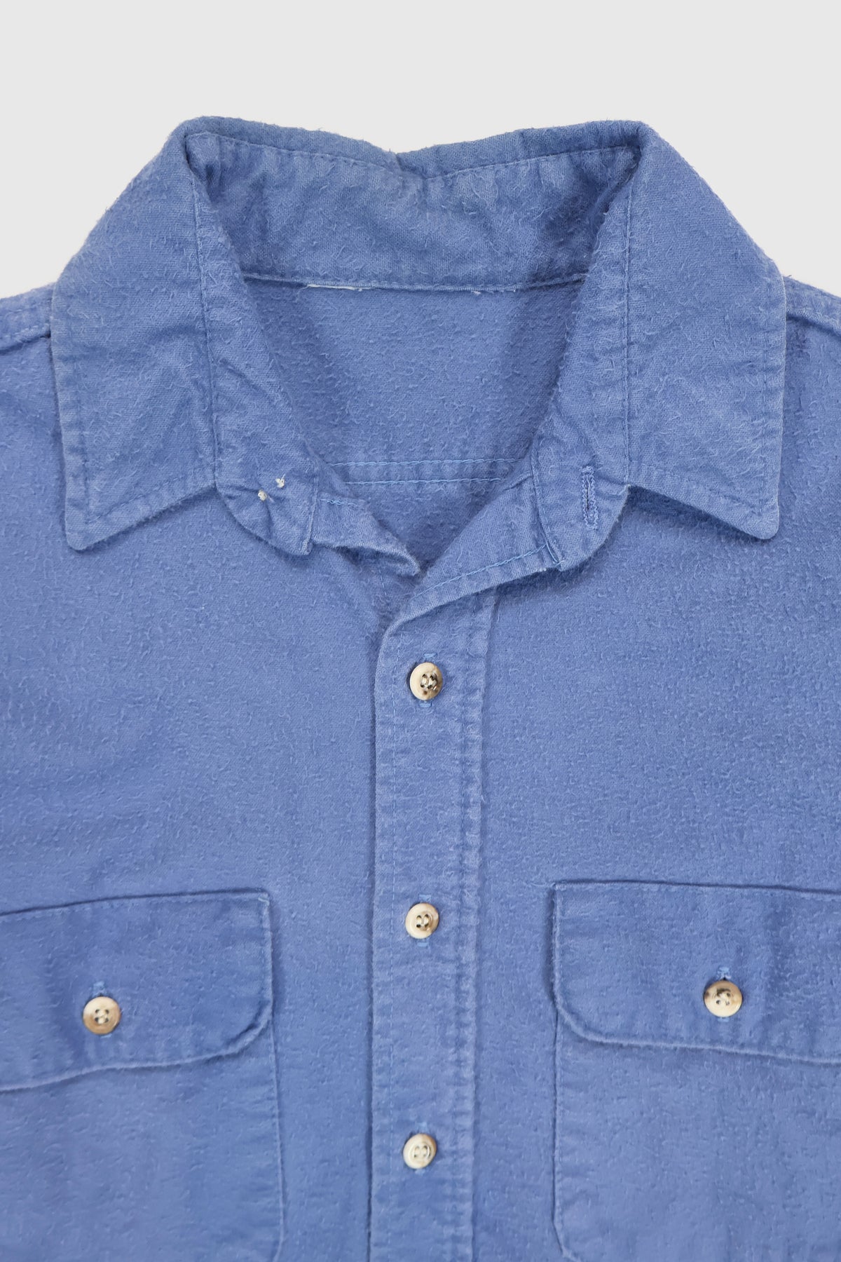Vintage Blue Flannel Button-Down Shirt Image 2
