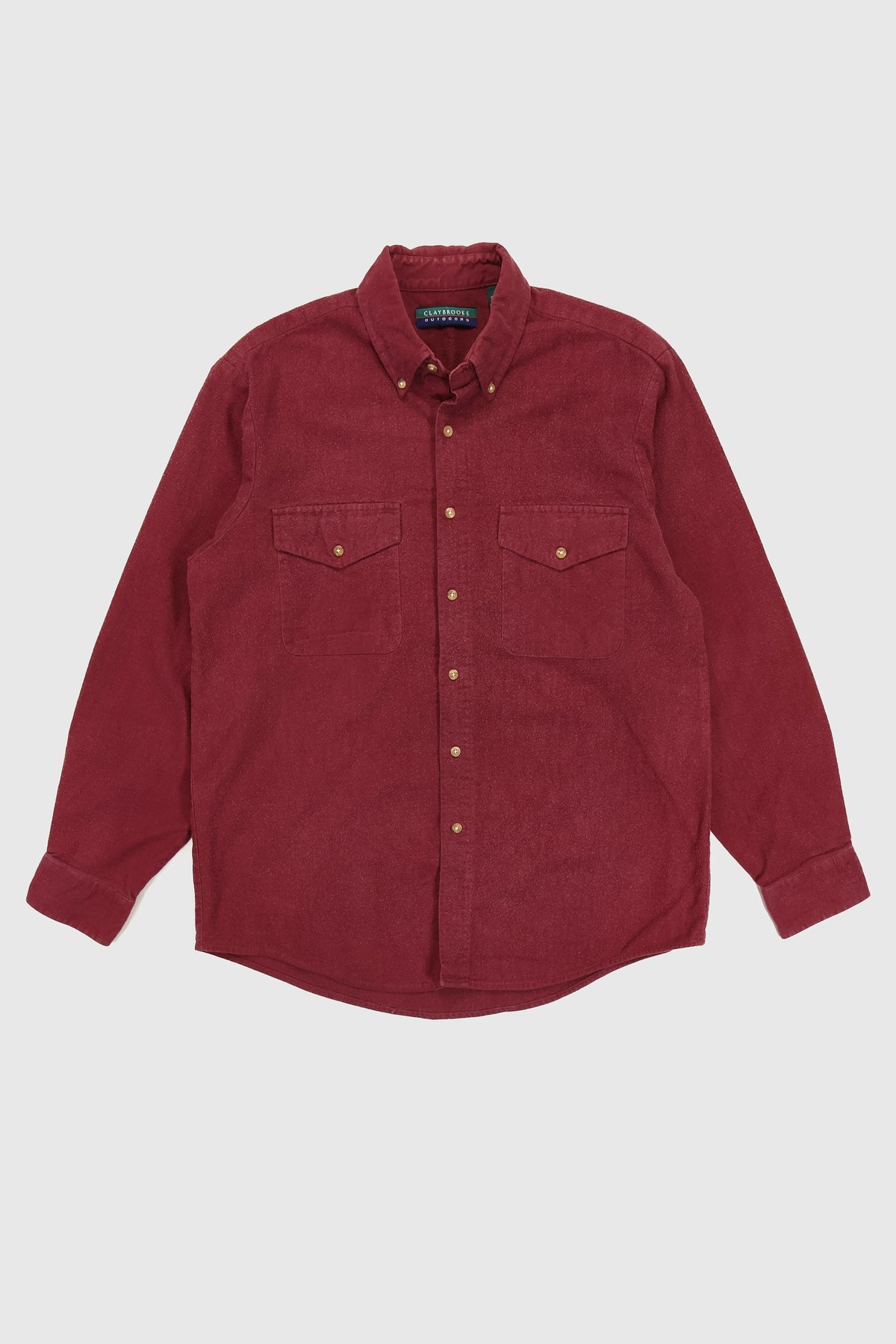 Vintage Red Flannel Button-Down Shirt Image 0