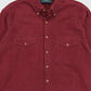 Vintage Red Flannel Button-Down Shirt Image 1
