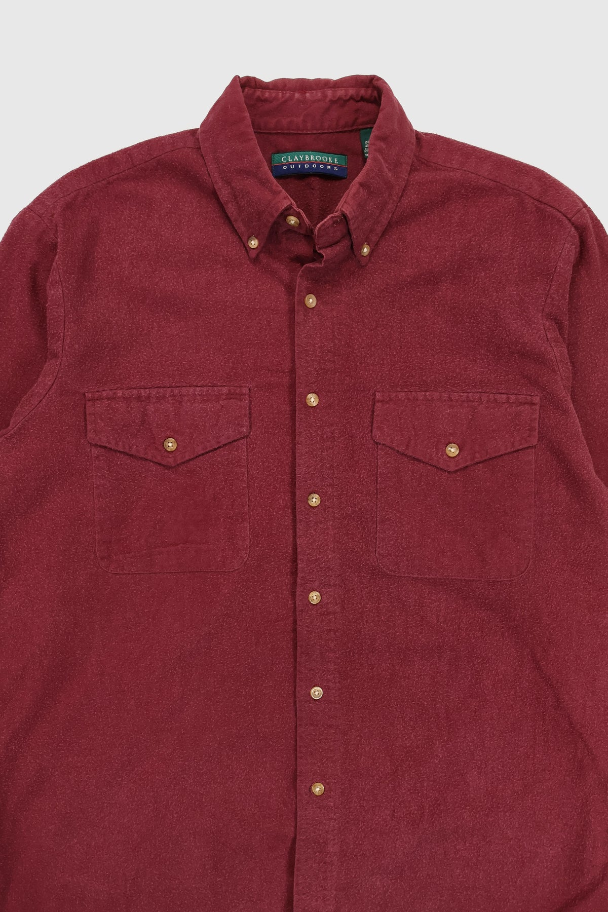 Vintage Red Flannel Button-Down Shirt Image 1