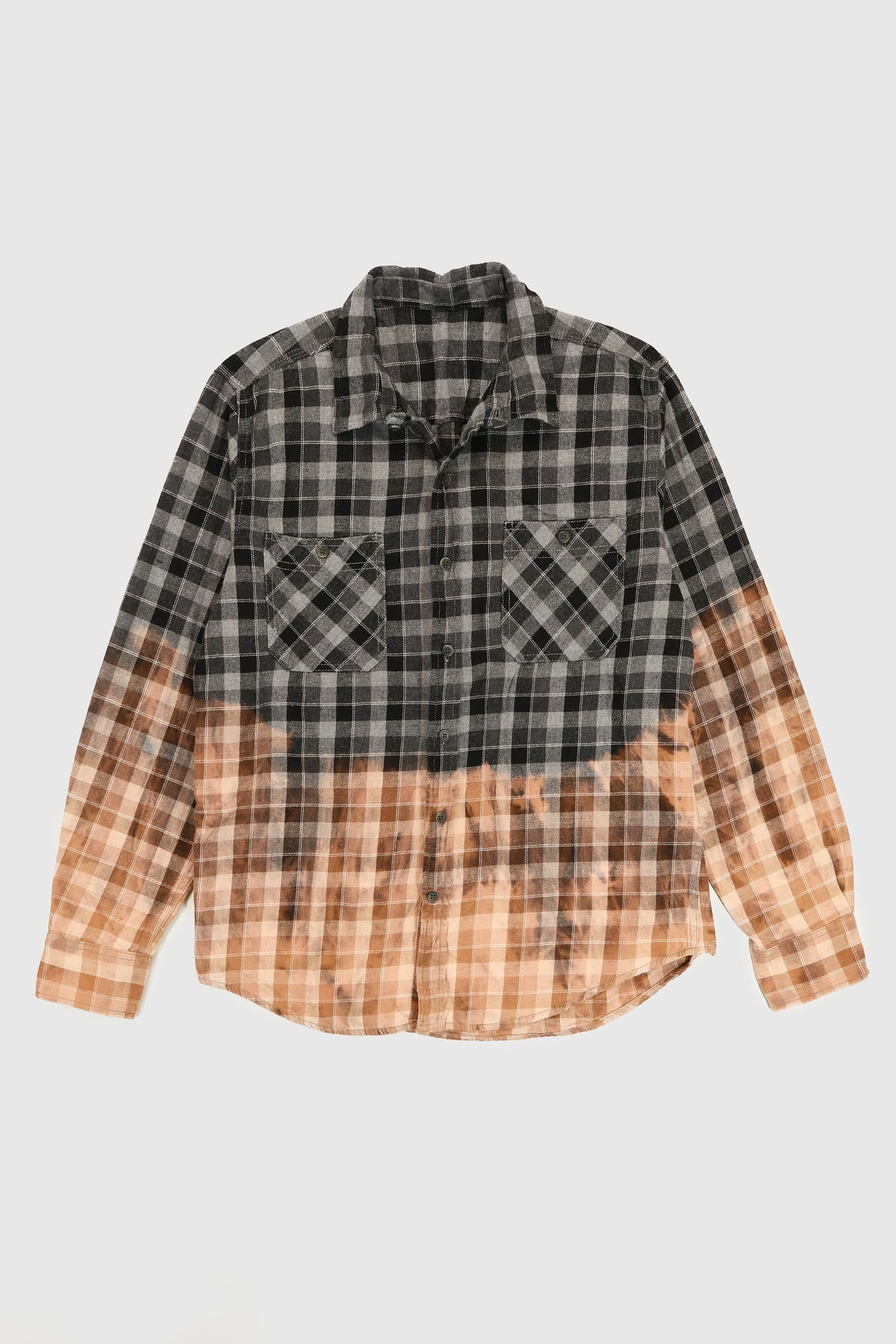 Vintage Bleach Tech Flannel Button-Down Shirt Image 0