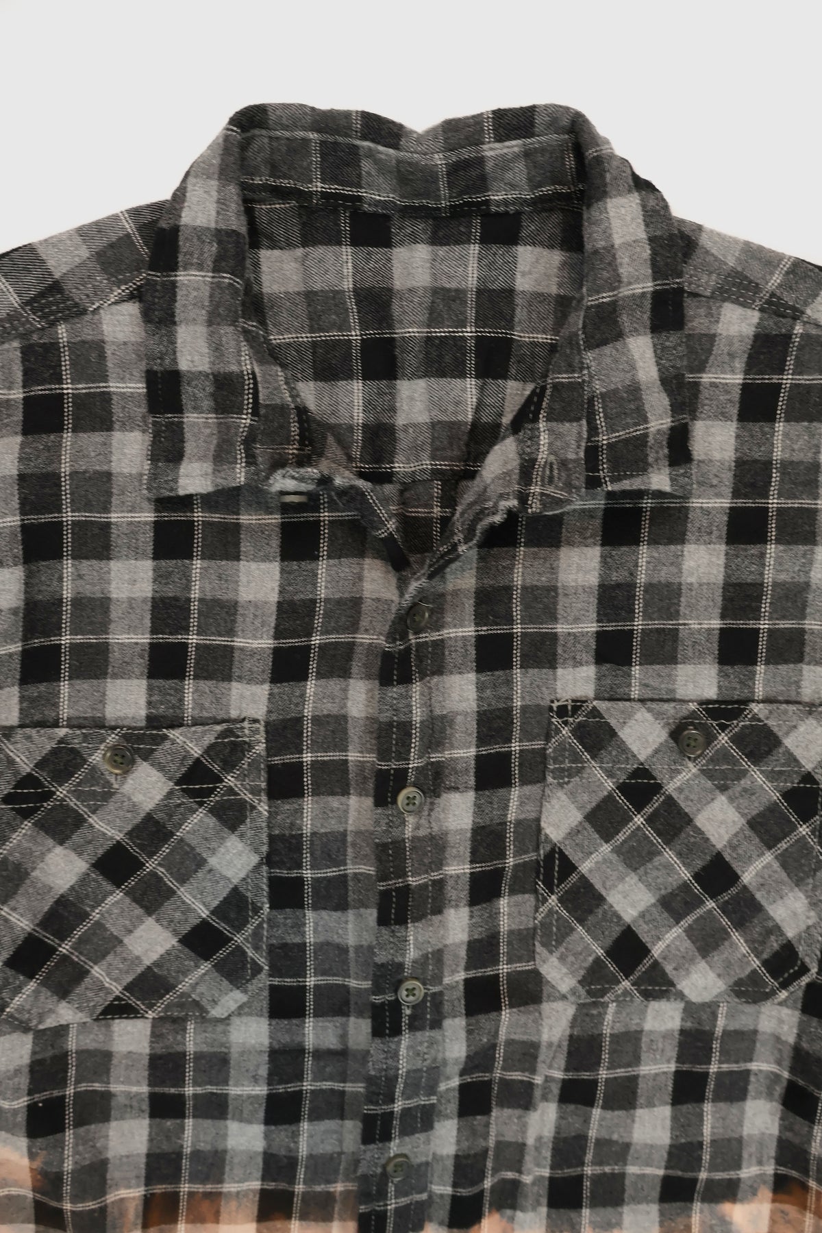 Vintage Bleach Tech Flannel Button-Down Shirt Image 3