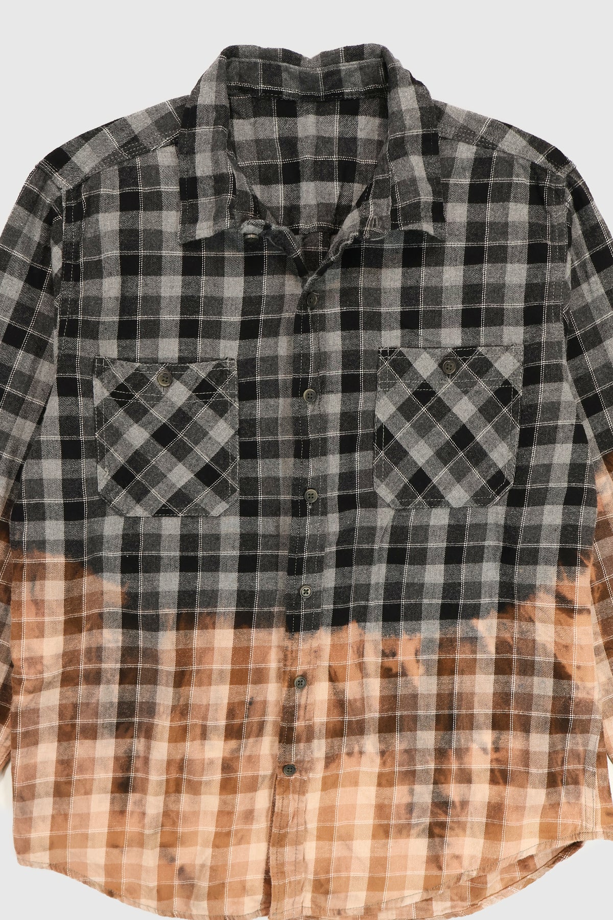 Vintage Bleach Tech Flannel Button-Down Shirt Image 4