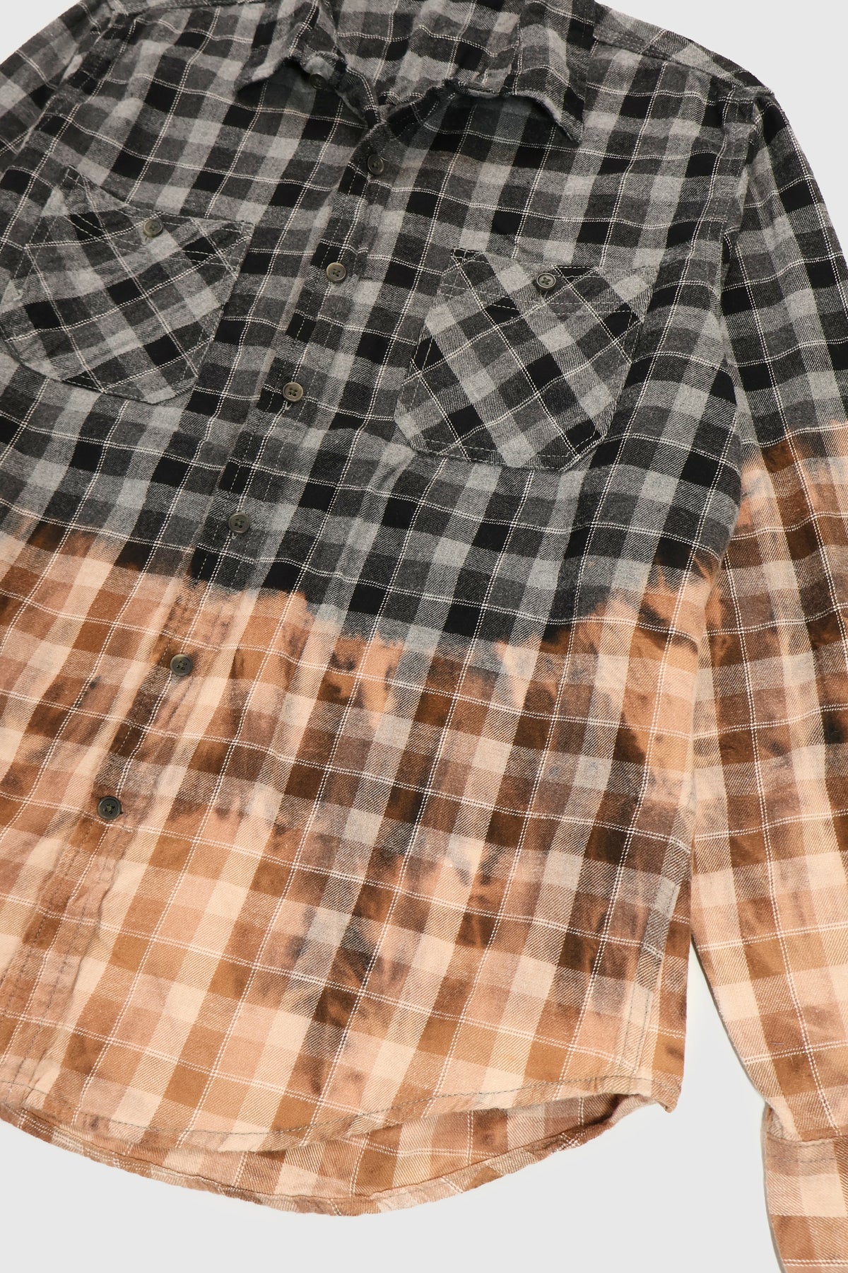 Vintage Bleach Tech Flannel Button-Down Shirt Image 2