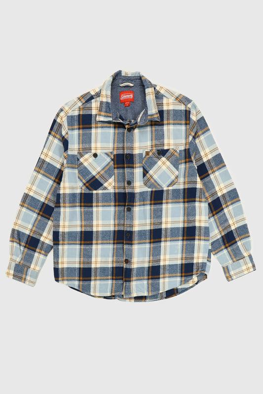 Vintage Coleman Plaid Flannel Button-Down Shirt Image 0