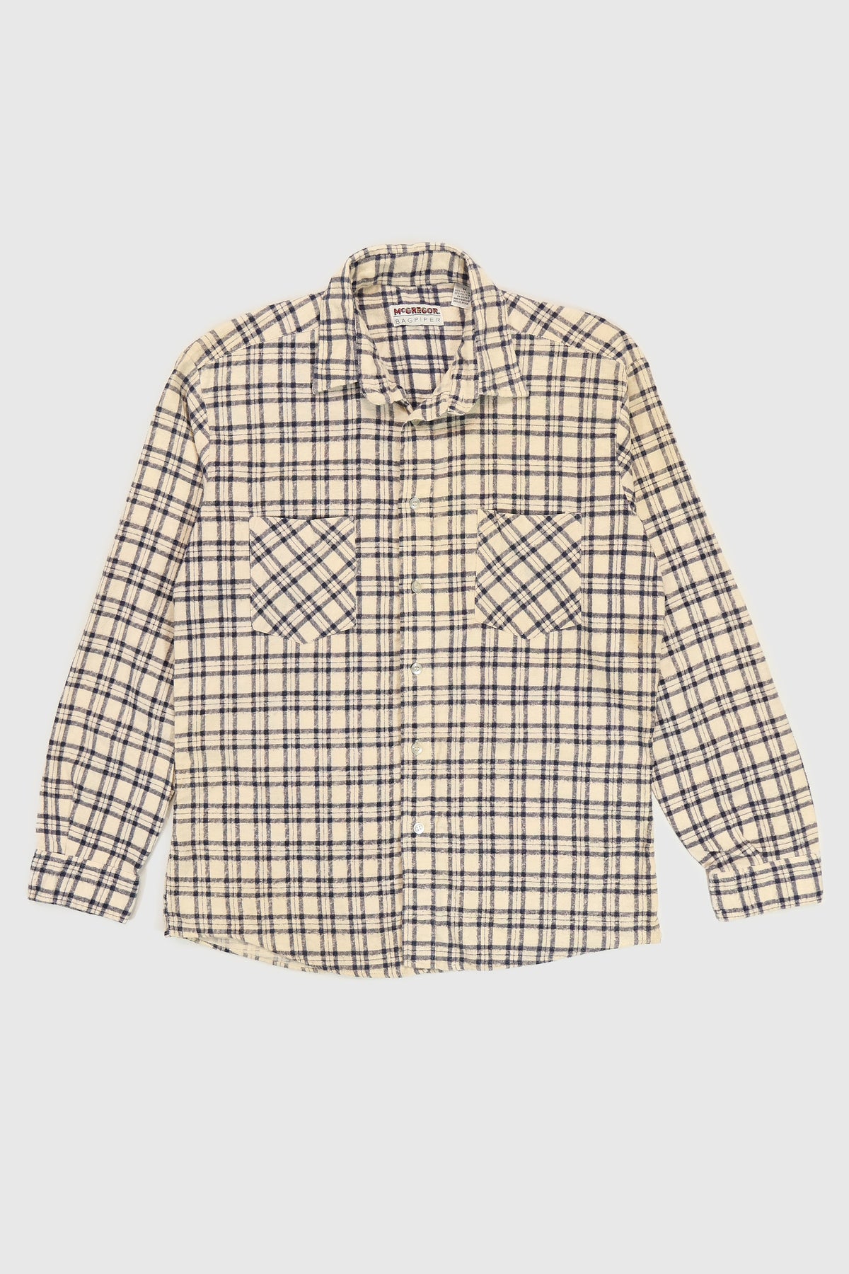 Vintage Lightweight Flannel Button-Down Shirt Image 0