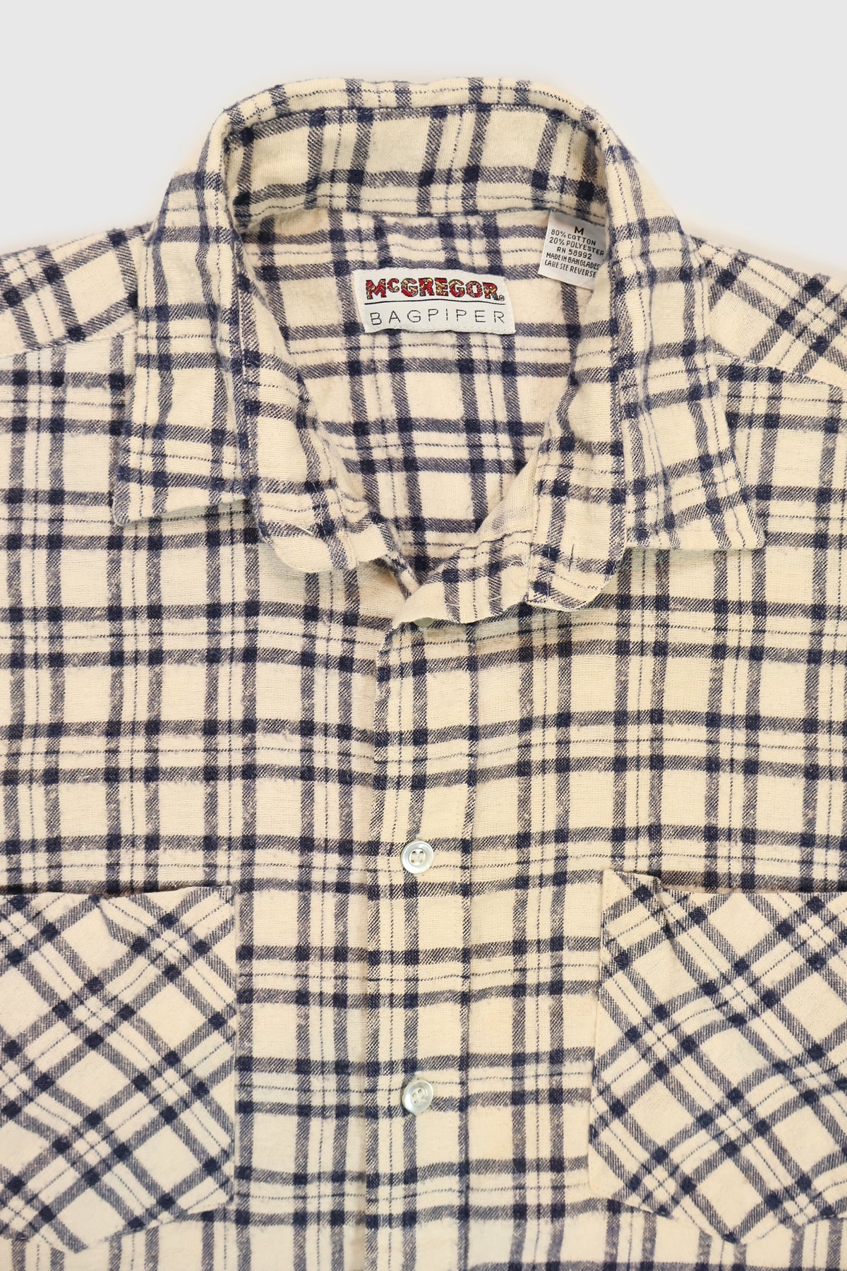 Vintage Lightweight Flannel Button-Down Shirt Image 2