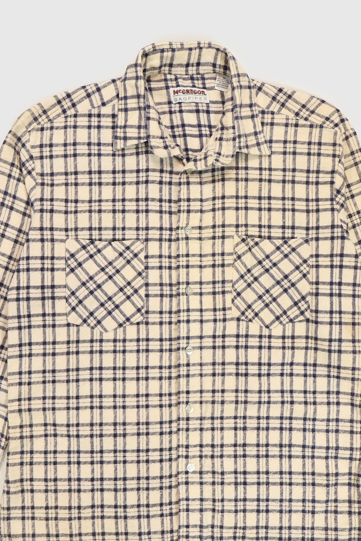 Vintage Lightweight Flannel Button-Down Shirt Image 5