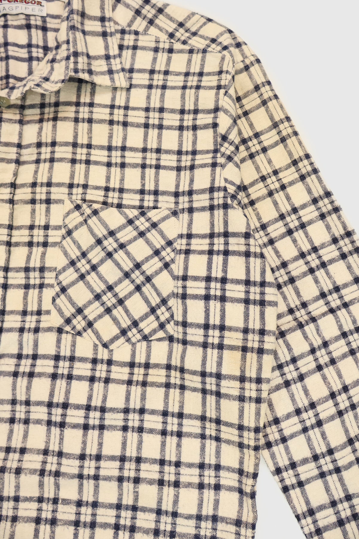Vintage Lightweight Flannel Button-Down Shirt Image 3