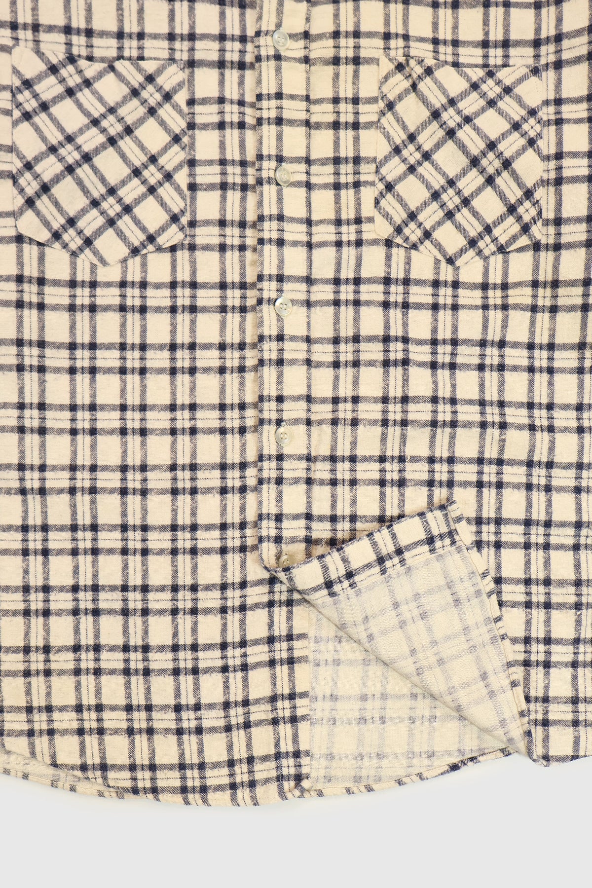 Vintage Lightweight Flannel Button-Down Shirt Image 4