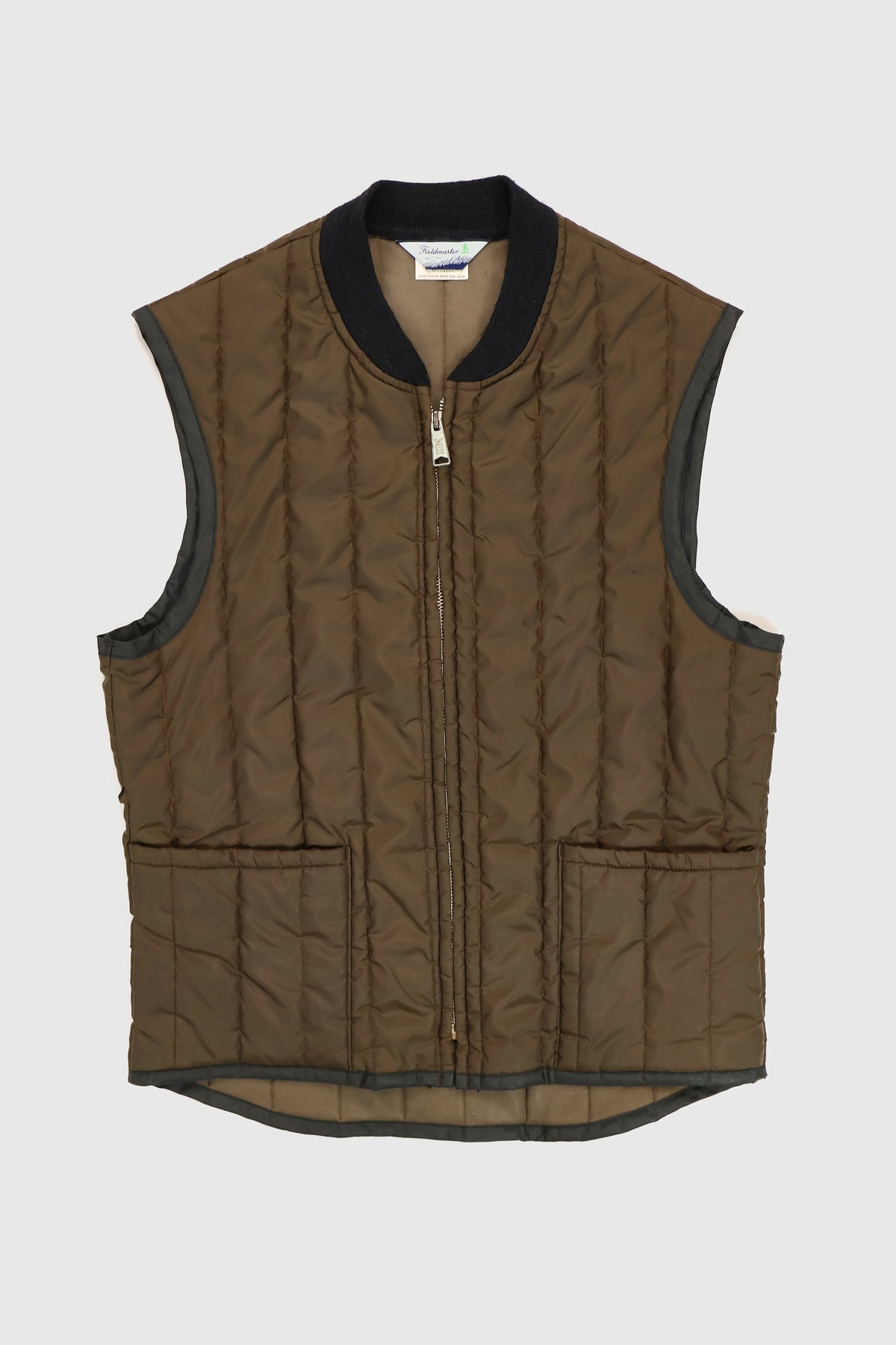 Vintage Brown Nylon Vest Image 0