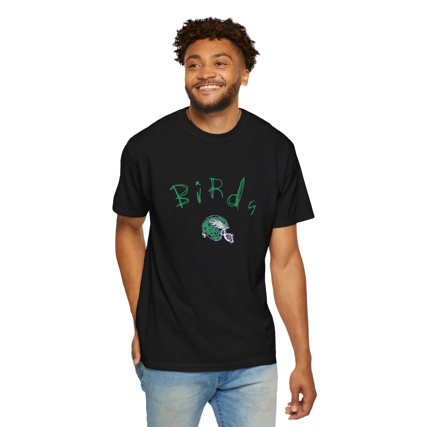 Birds Crayon Helmet Tee