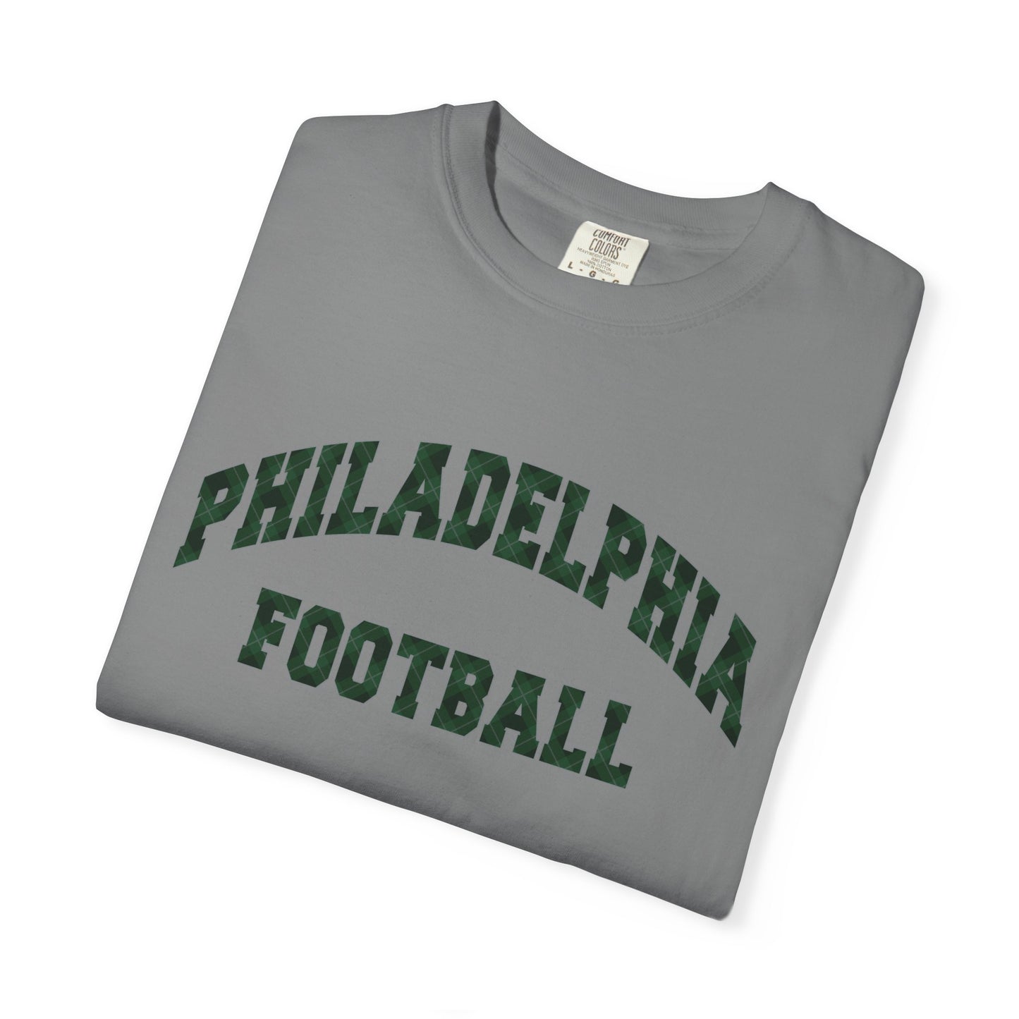 Philadelphia Football Plaid Block Print Tee