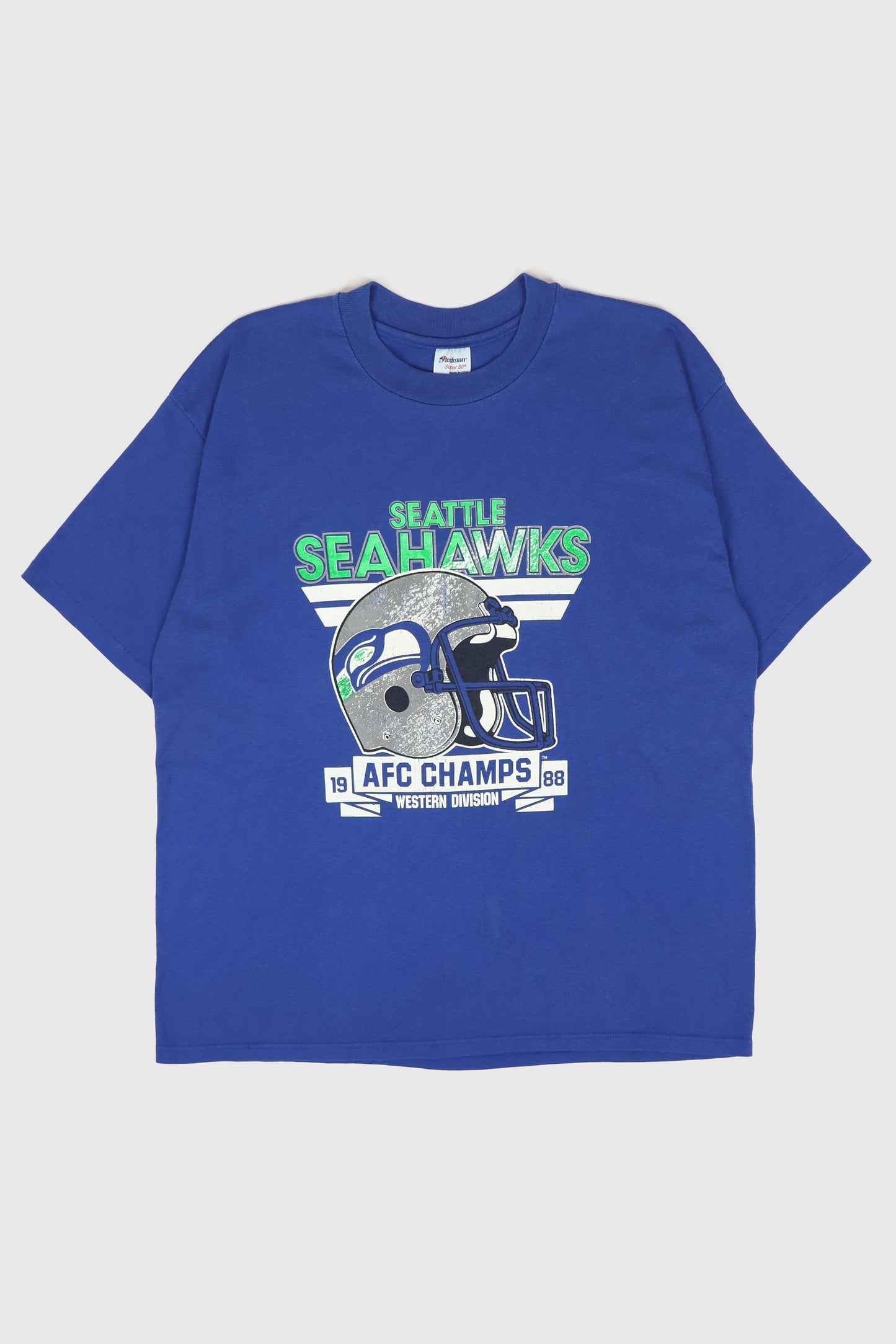 Vintage Seattle Seahawks 1988 AFC Champs Tee Image 0