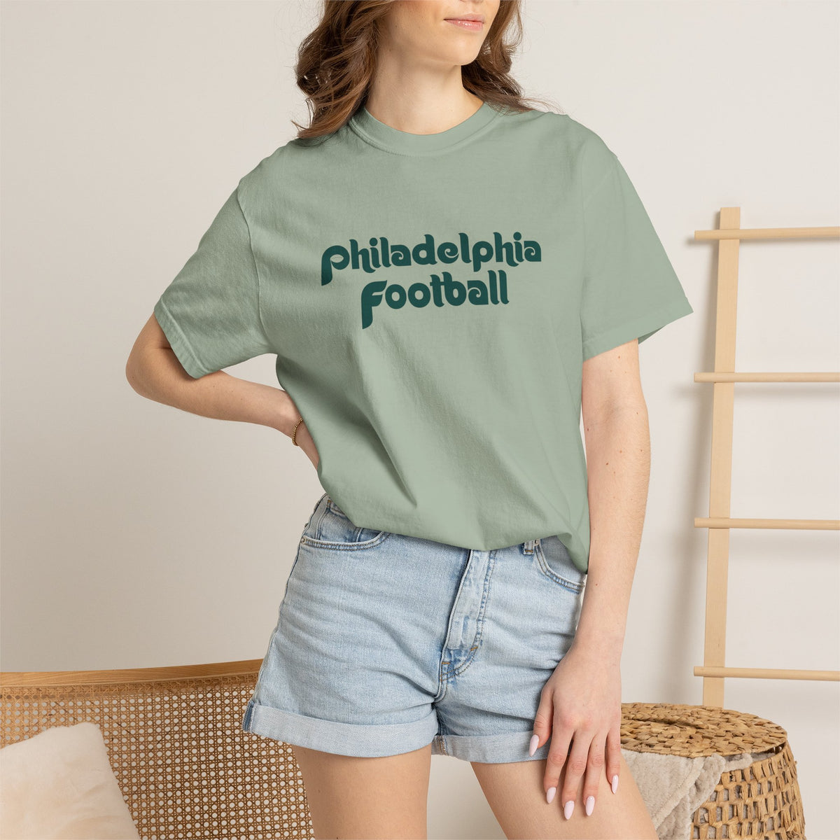 Philadelphia Football Retro Font Tee