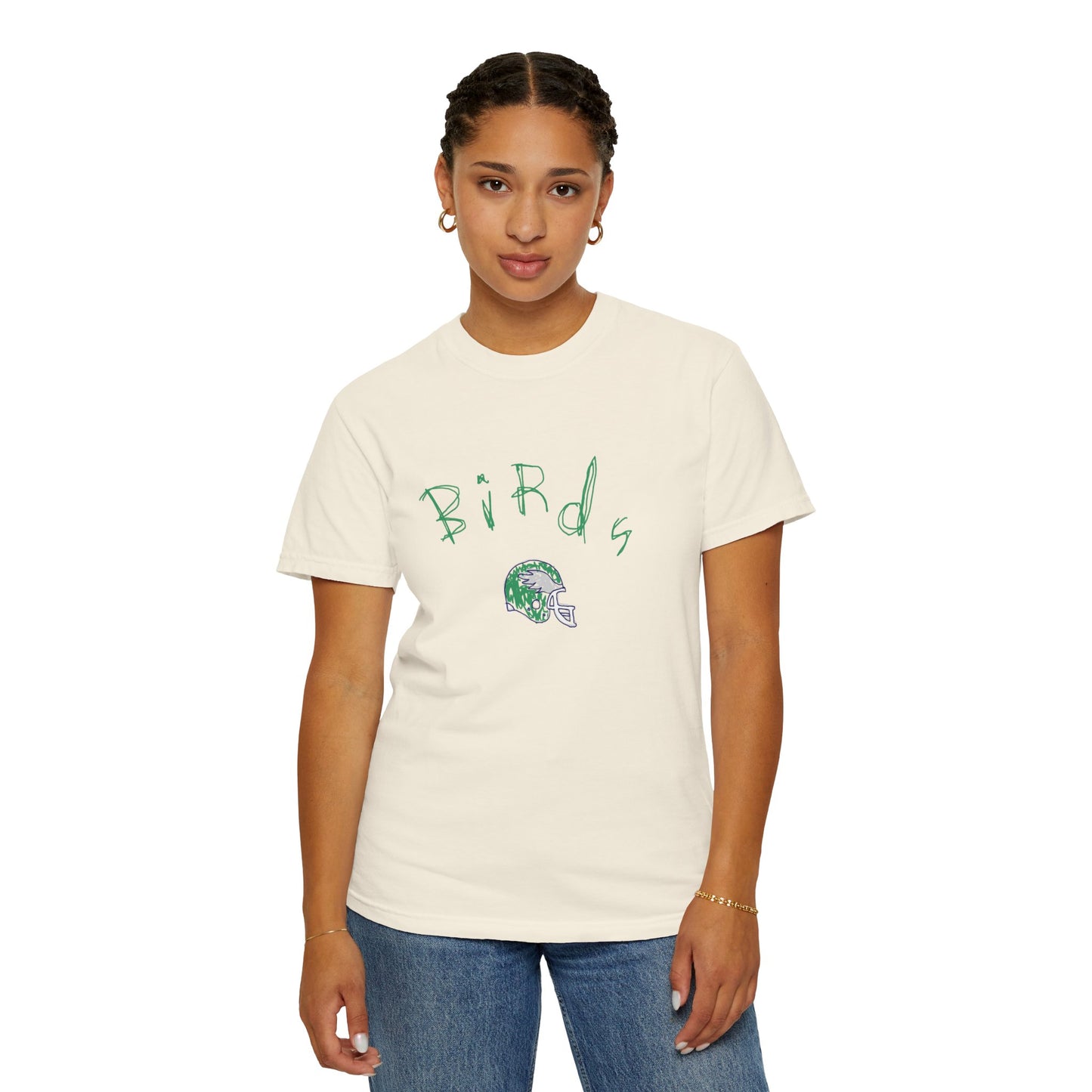 Birds Crayon Helmet Tee
