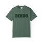 Birds Plaid Block Font Graphic Tee