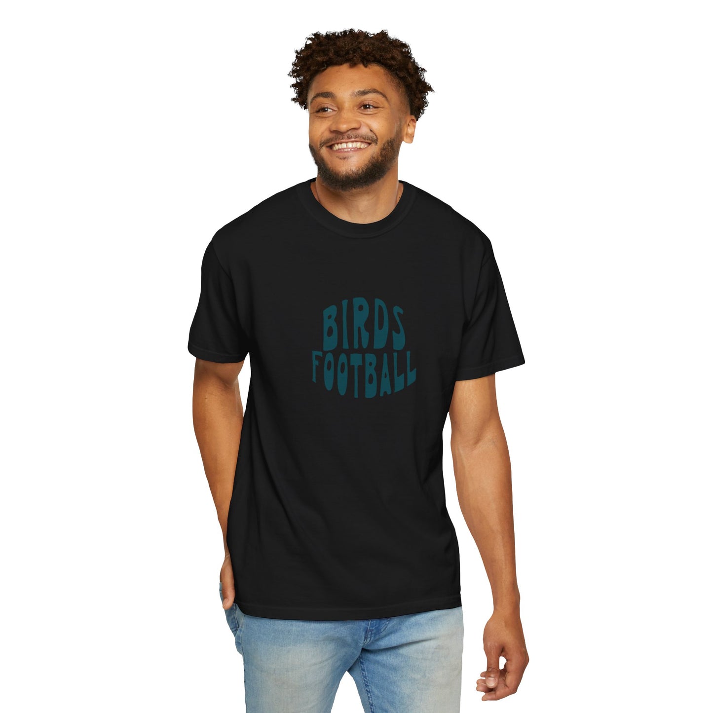 Birds Football Retro Wave Sports Tee