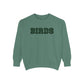 Birds Plaid Block Font Sweatshirt