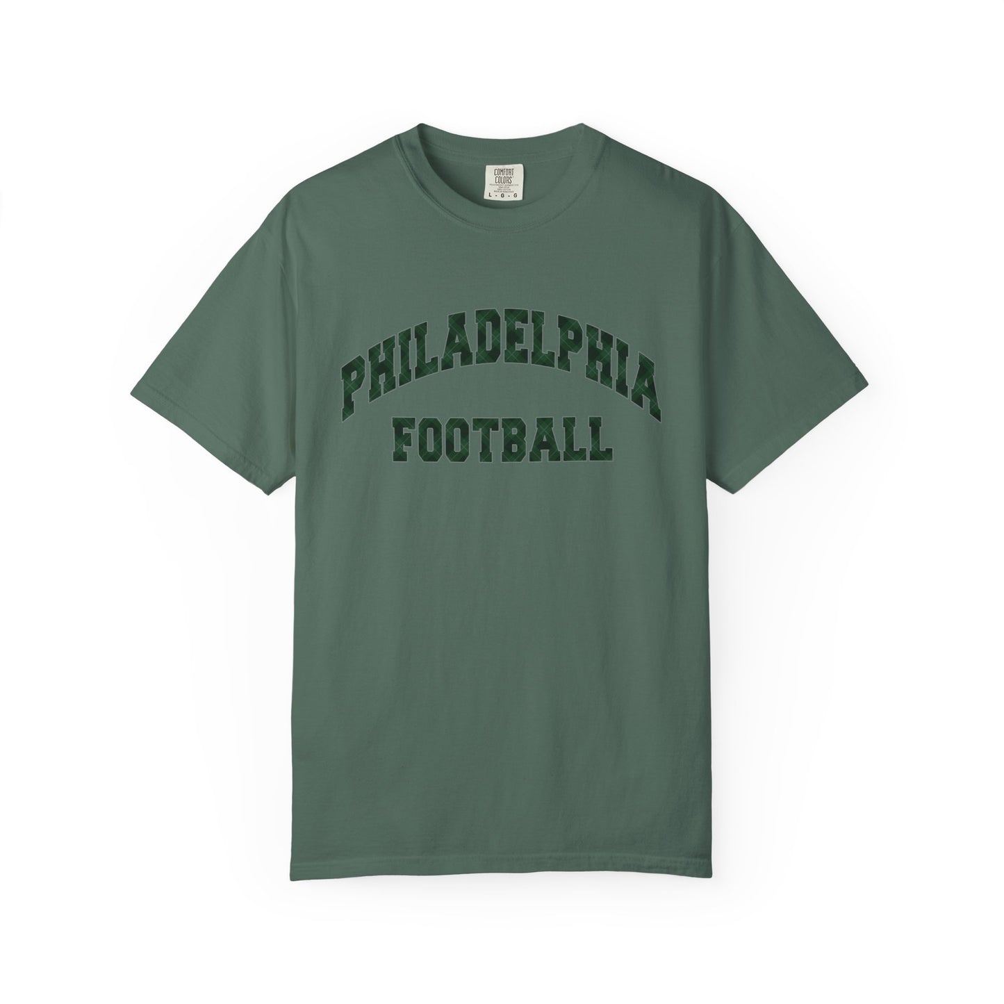 Philadelphia Football Plaid Block Print Tee