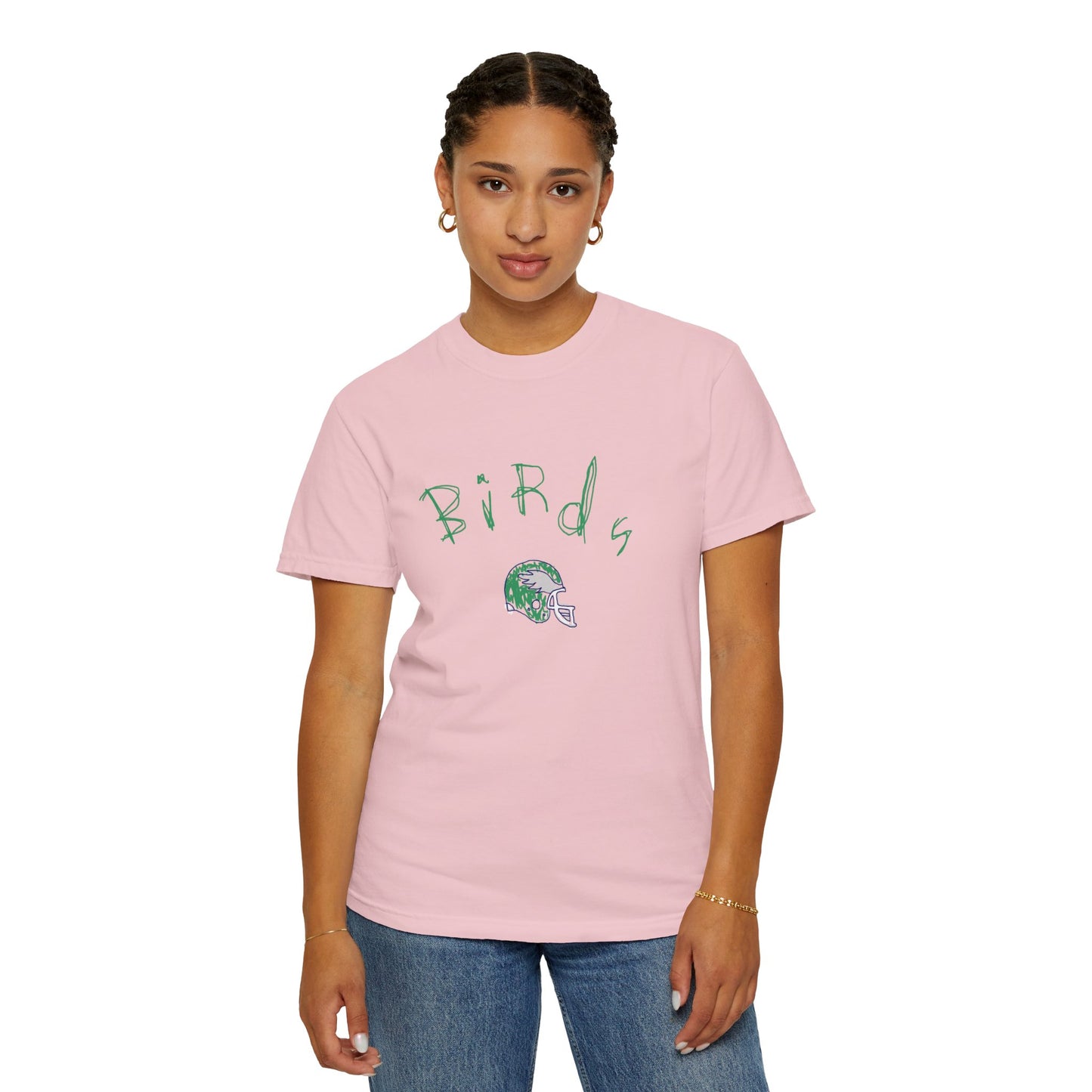Birds Crayon Helmet Tee