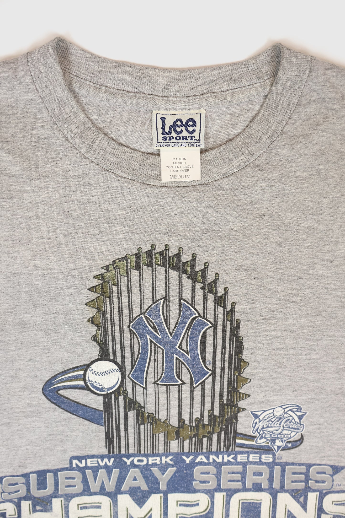 Vintage New York Yankees Subway Series Champions Tee Image 2