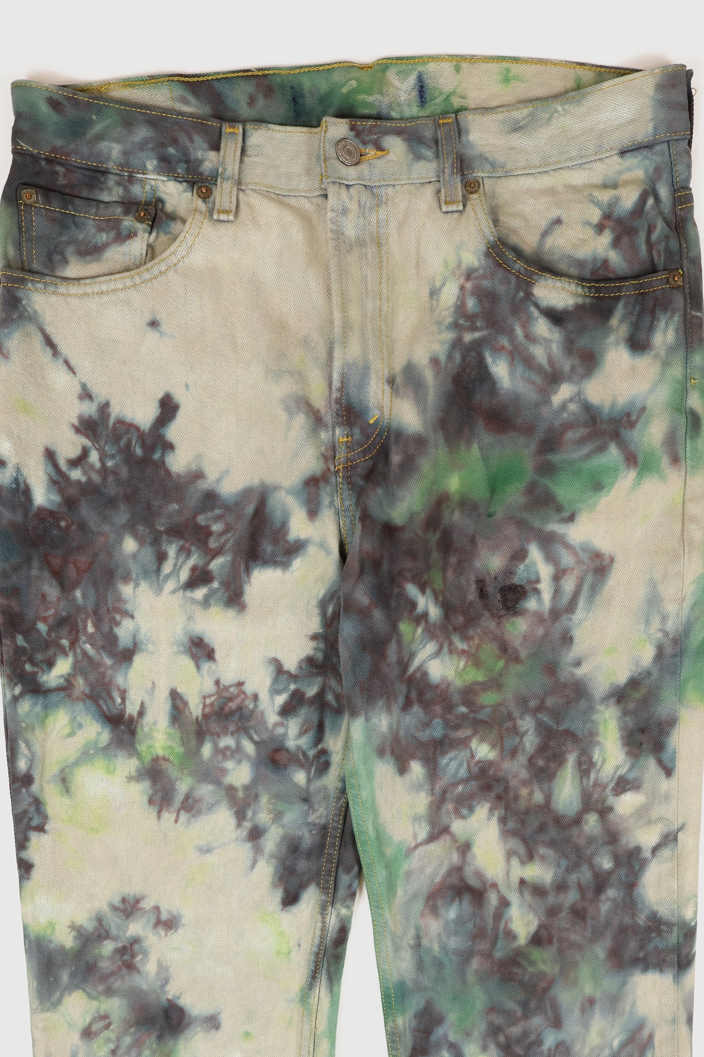 Vintage Levi's Straight Fit Dyed Jeans Image 2