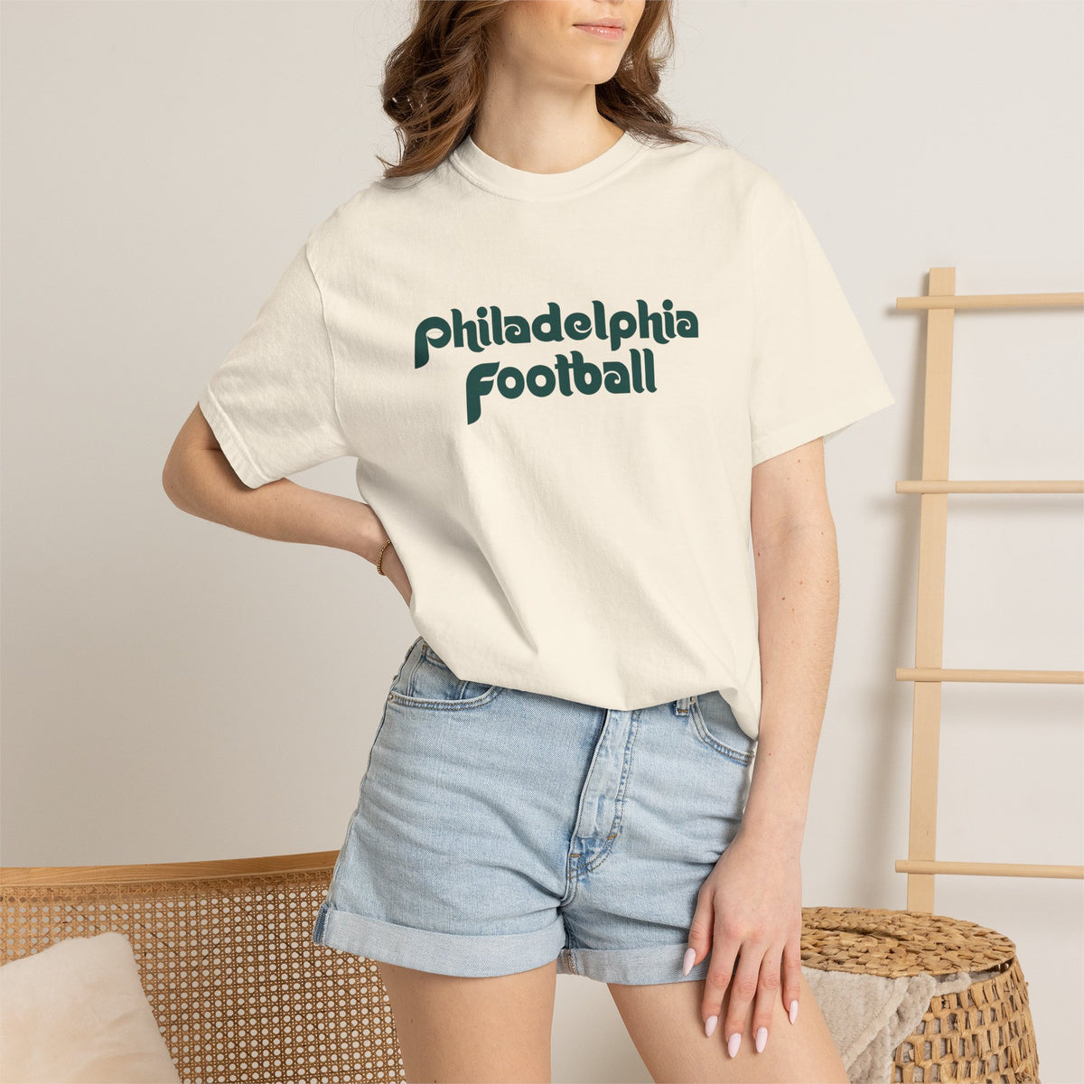Philadelphia Football Retro Font Tee