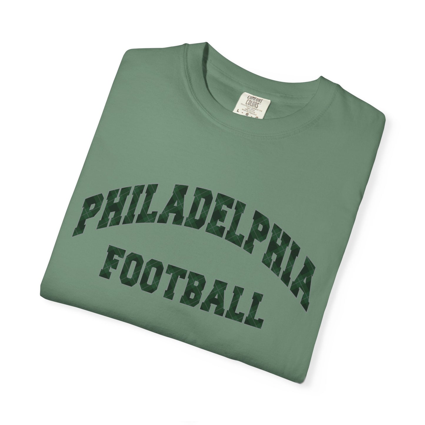 Philadelphia Football Plaid Block Print Tee