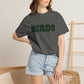 Birds Plaid Block Font Graphic Tee