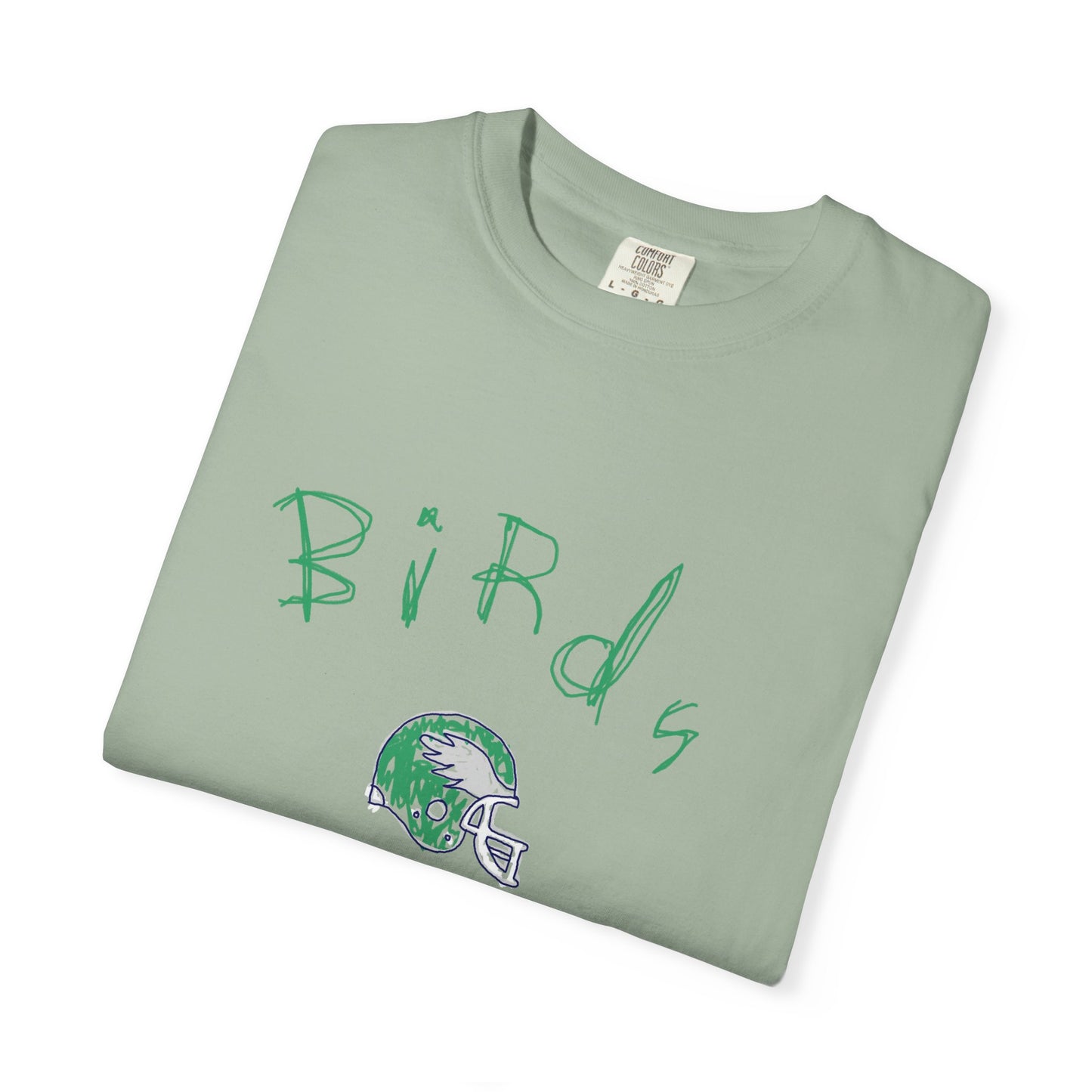 Birds Crayon Helmet Tee