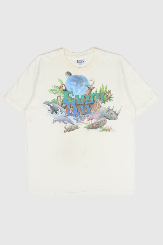 Vintage Distressed Earth Day Tee Image 0