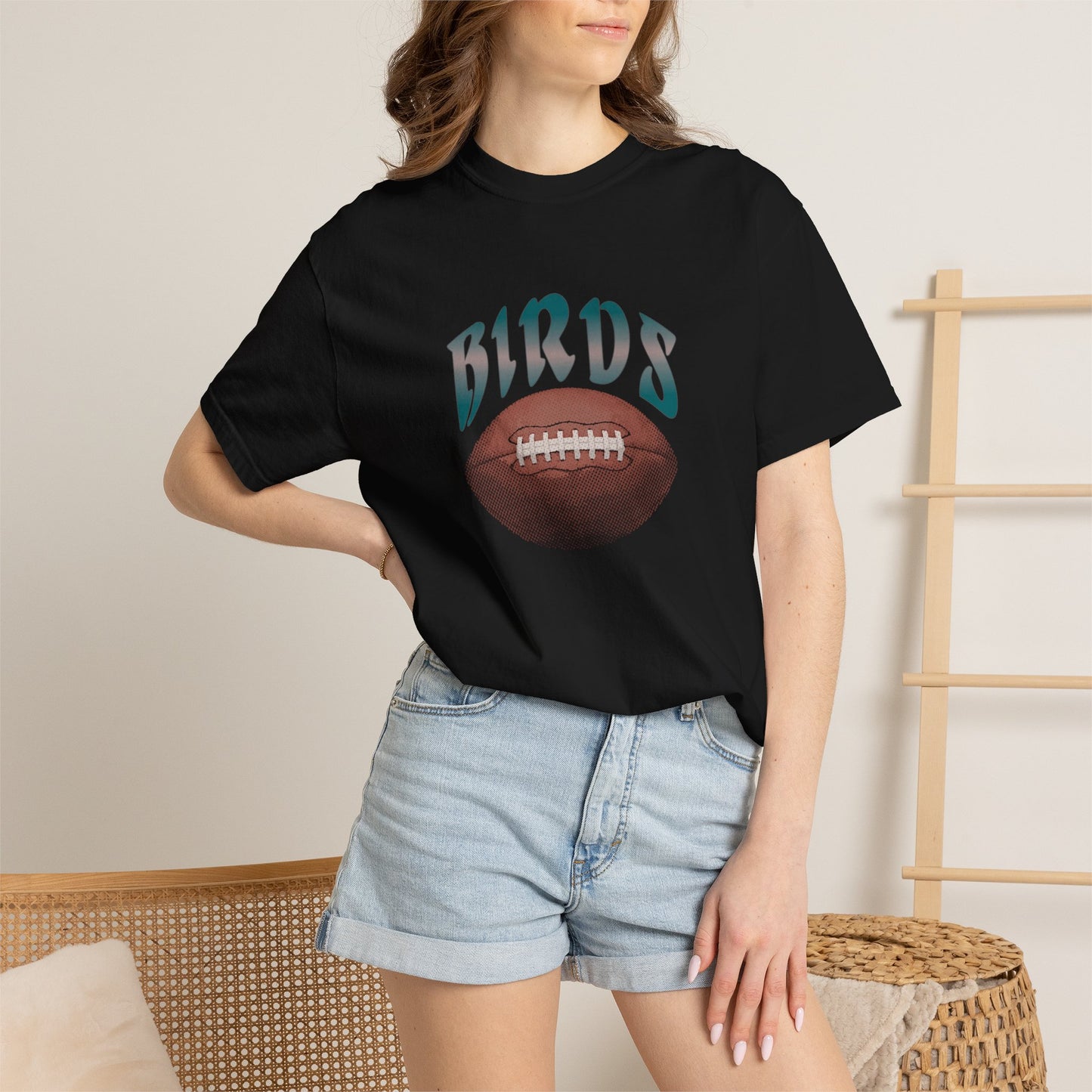 Retro Birds Football Tee