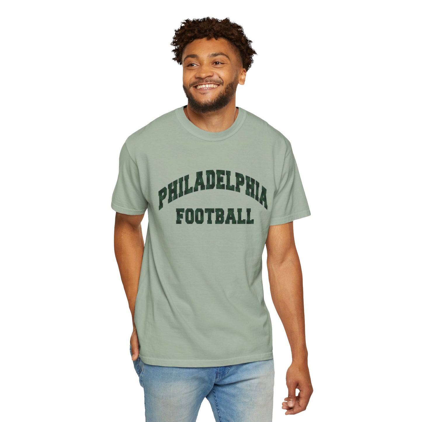 Philadelphia Football Plaid Block Print Tee