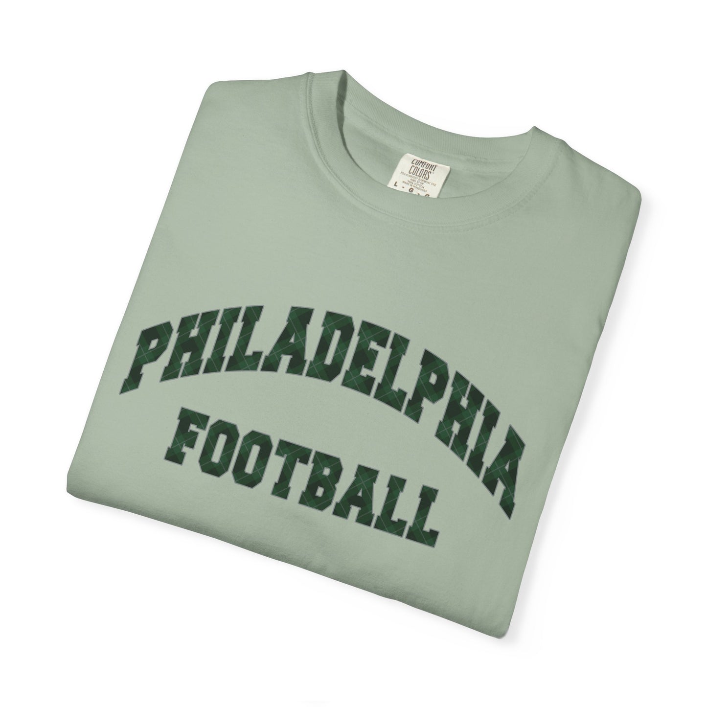 Philadelphia Football Plaid Block Print Tee