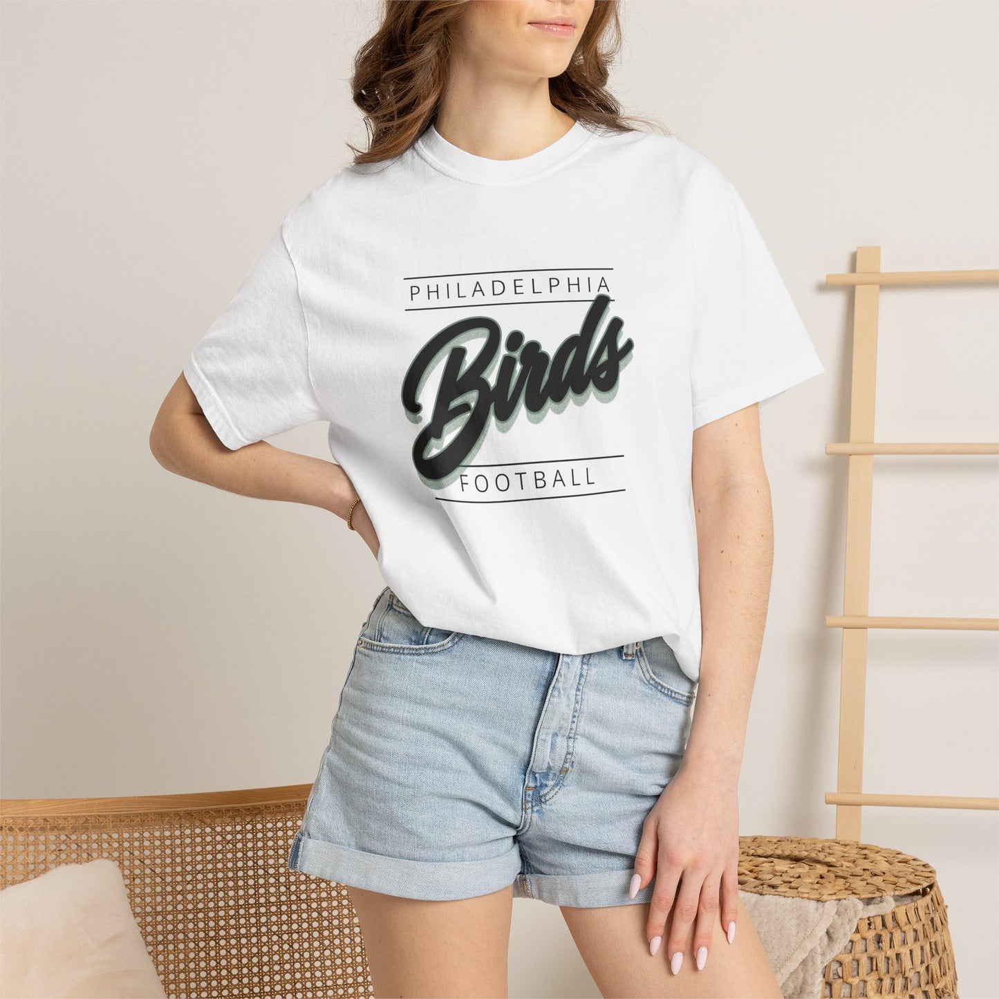 Philadelphia Football Birds Script Font Tee