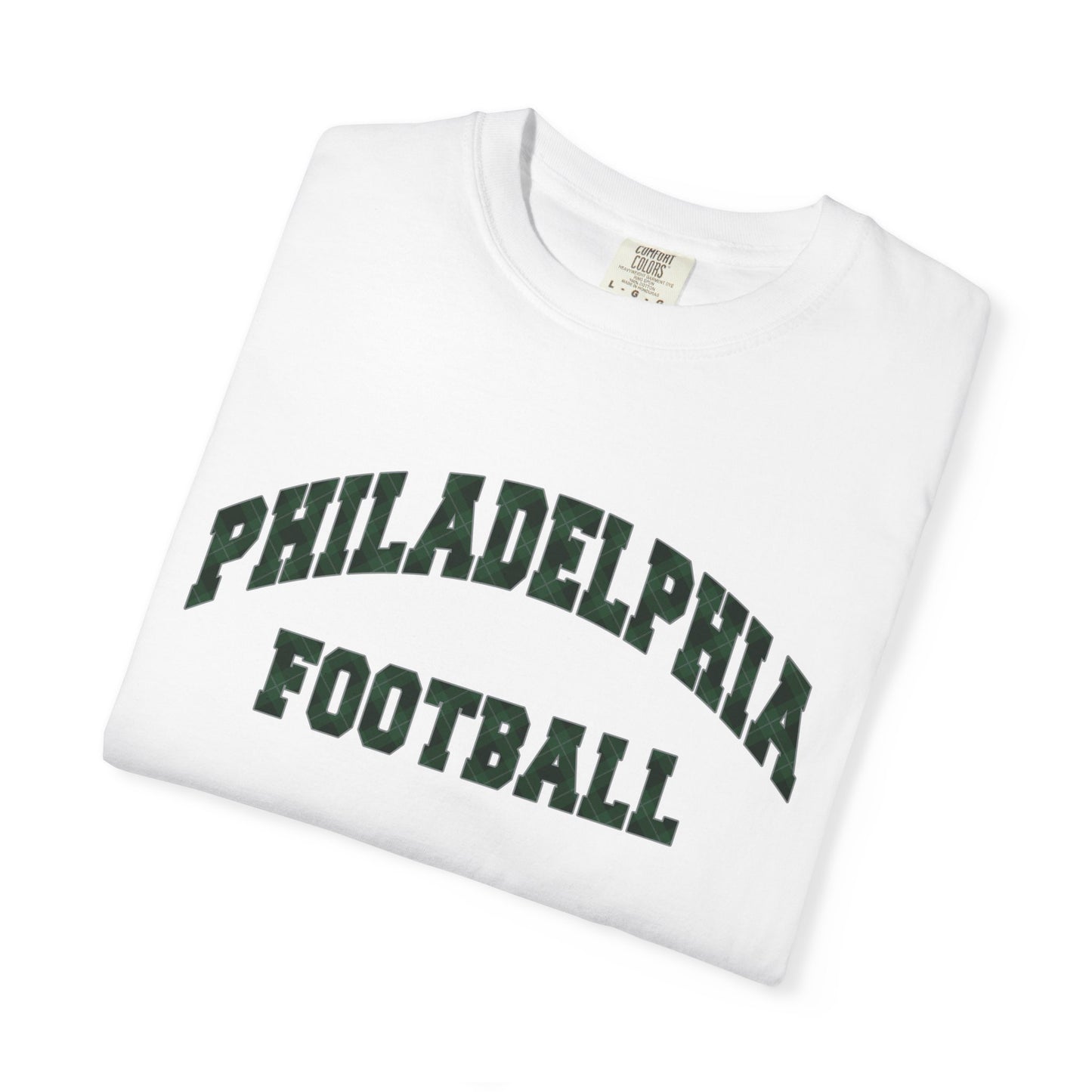Philadelphia Football Plaid Block Print Tee