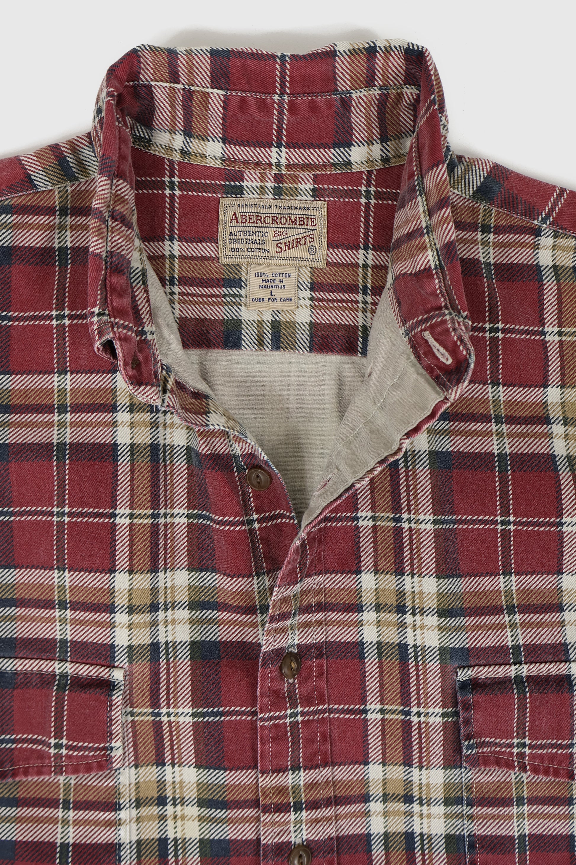 Vintage Abercrombie Plaid Button-Down Shirt Image 2