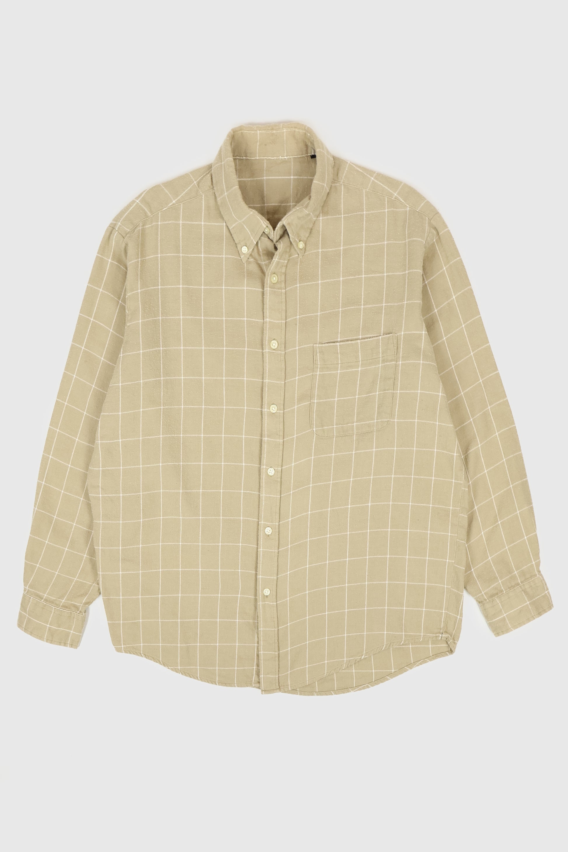Vintage Windowpane Check Button-Down Shirt Image 0