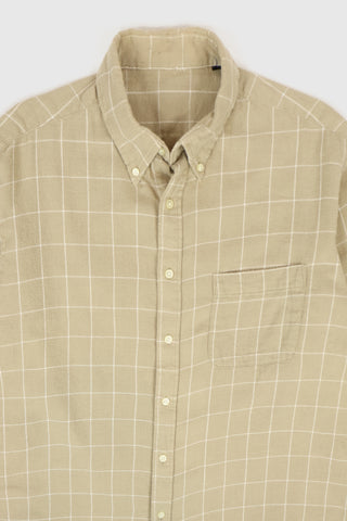 Vintage Windowpane Check Button-Down Shirt