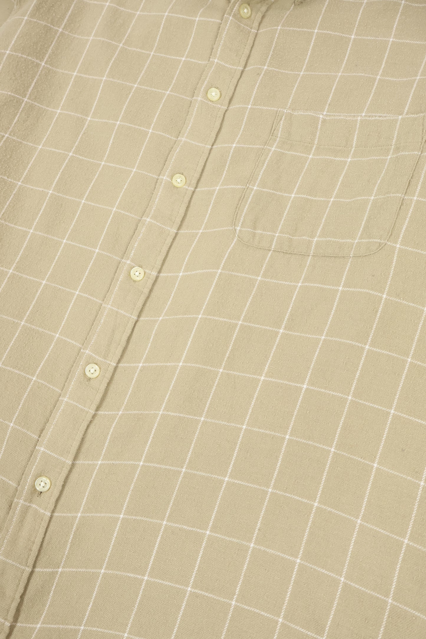 Vintage Windowpane Check Button-Down Shirt Image 3