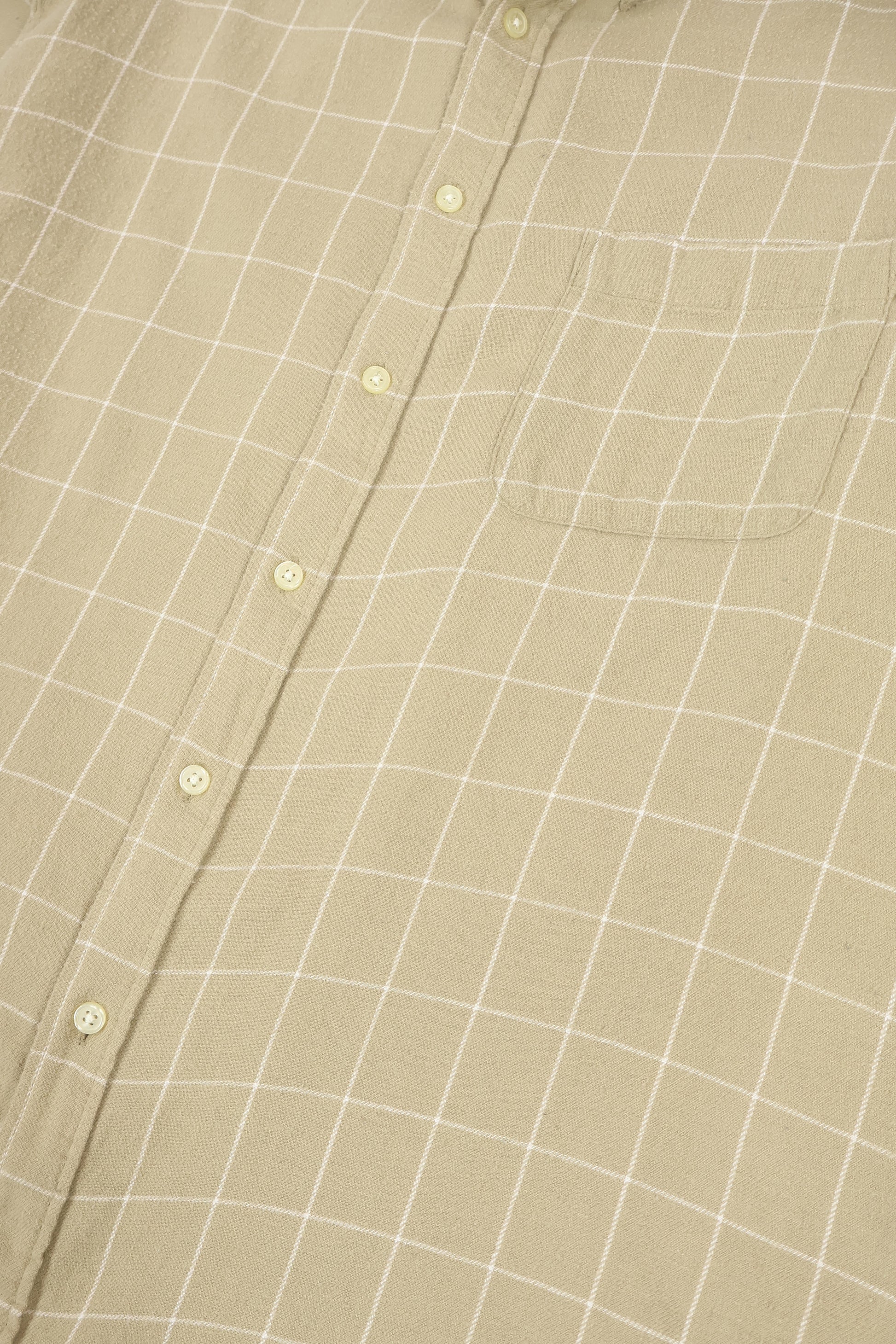 Vintage Windowpane Check Button-Down Shirt Image 3