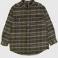 Vintage Plaid Flannel Button-Down Shirt