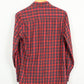 Red Plaid Button-Down Shirt