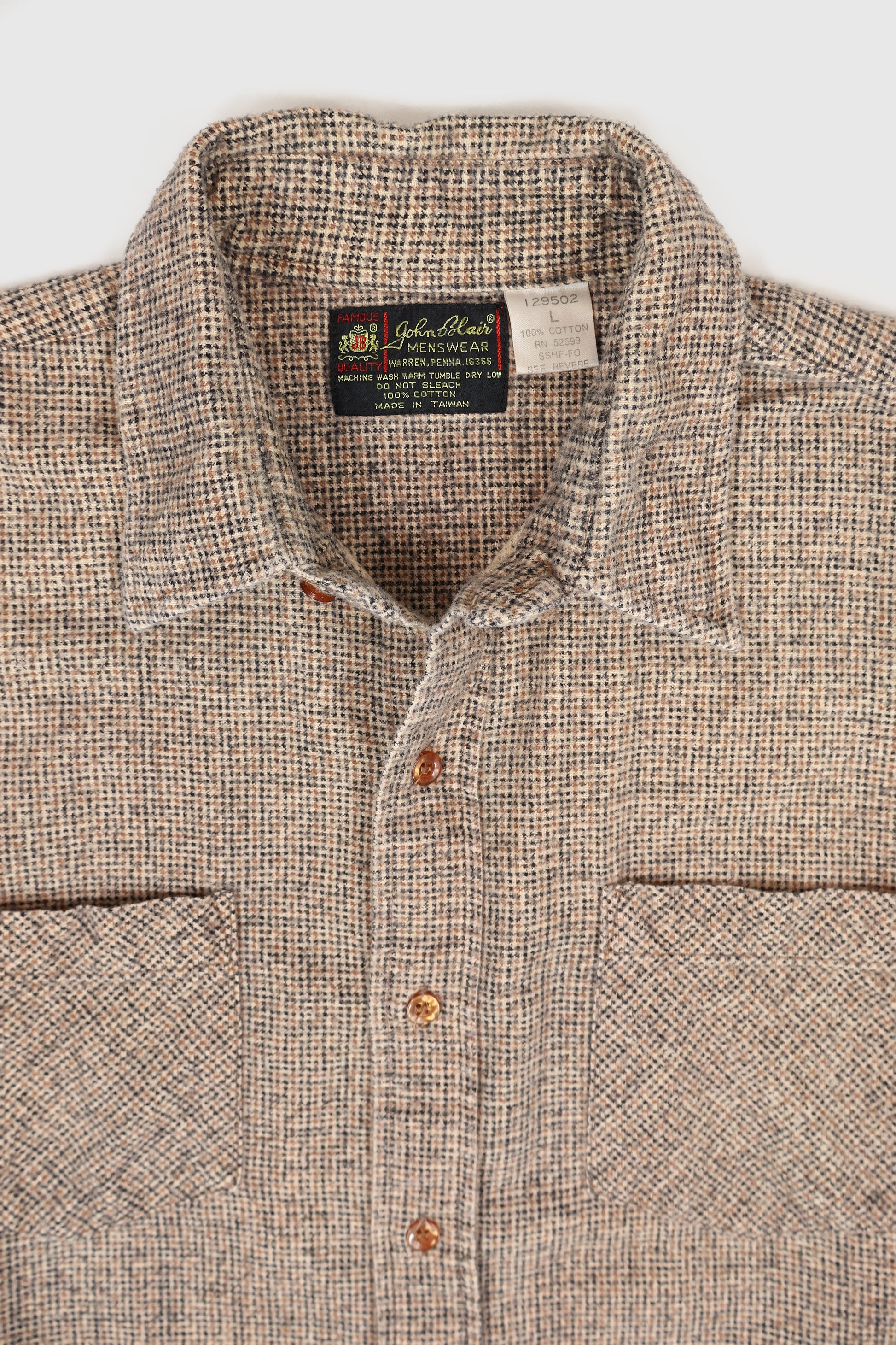 Vintage Pattern Button-Down Shirt Image 2