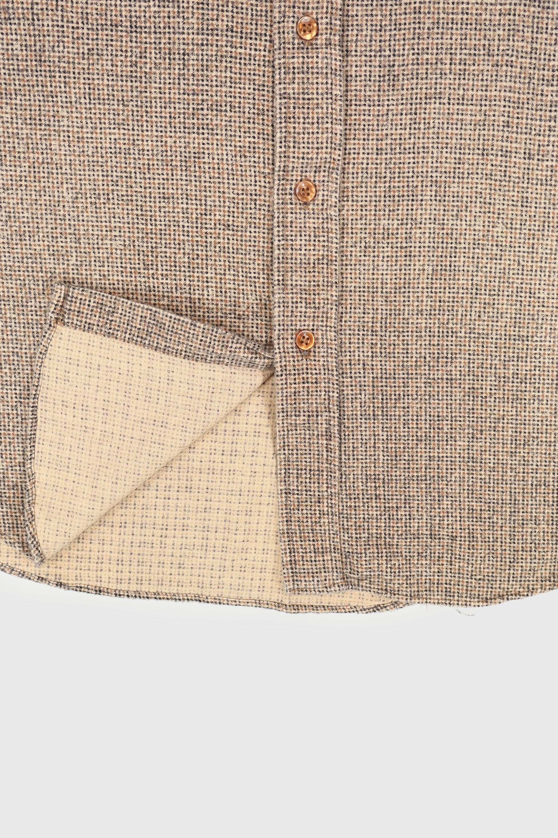 Vintage Pattern Button-Down Shirt Image 3