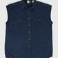 Vintage Sleeveless Flannel Button-Down Shirt 01