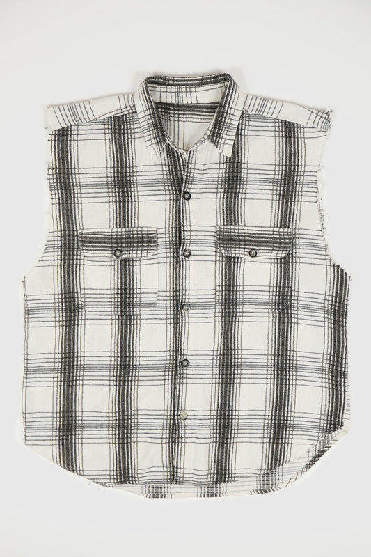 Vintage Sleeveless Button-Down Shirt Image 0