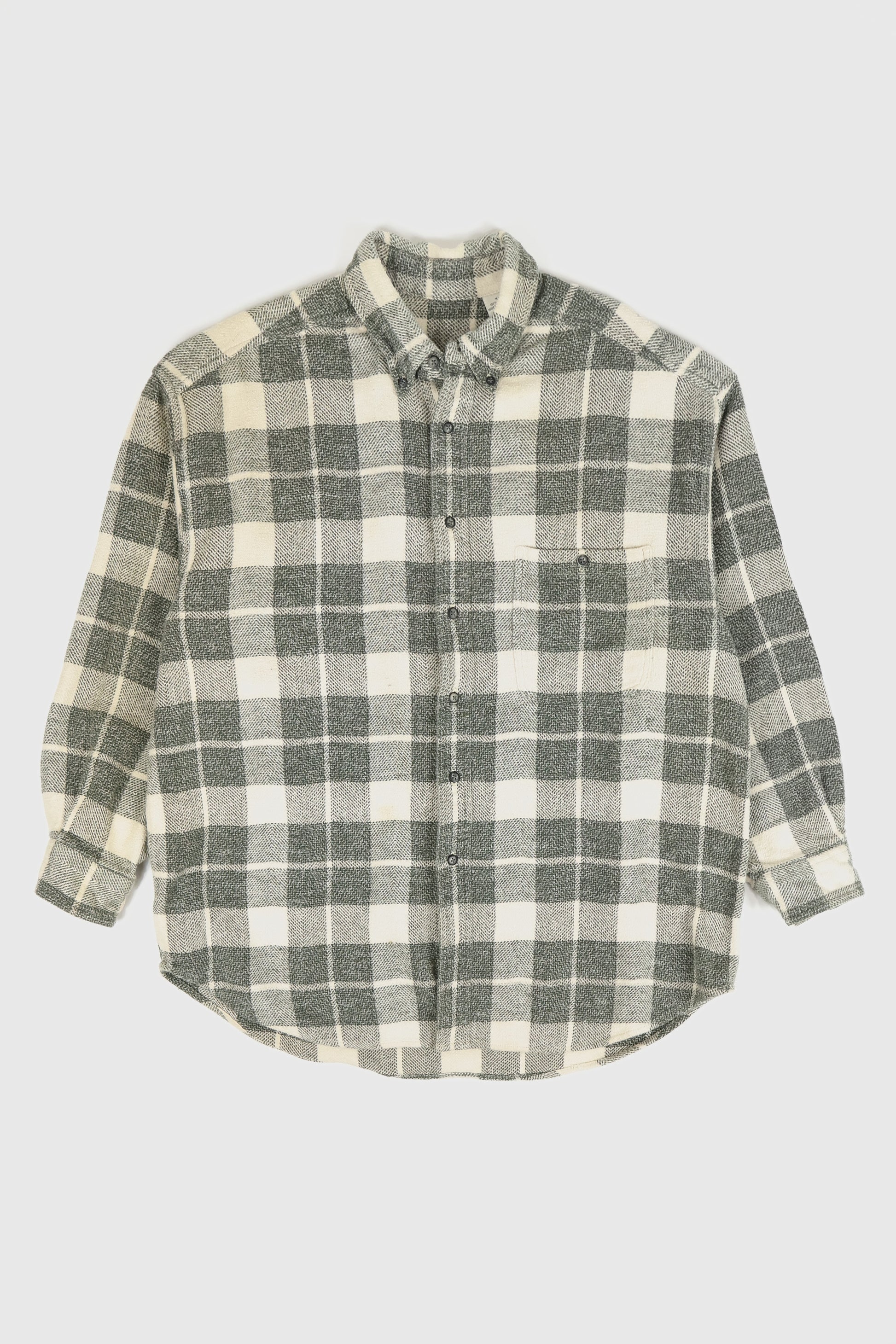 Vintage Plaid Flannel Button-Down Image 0