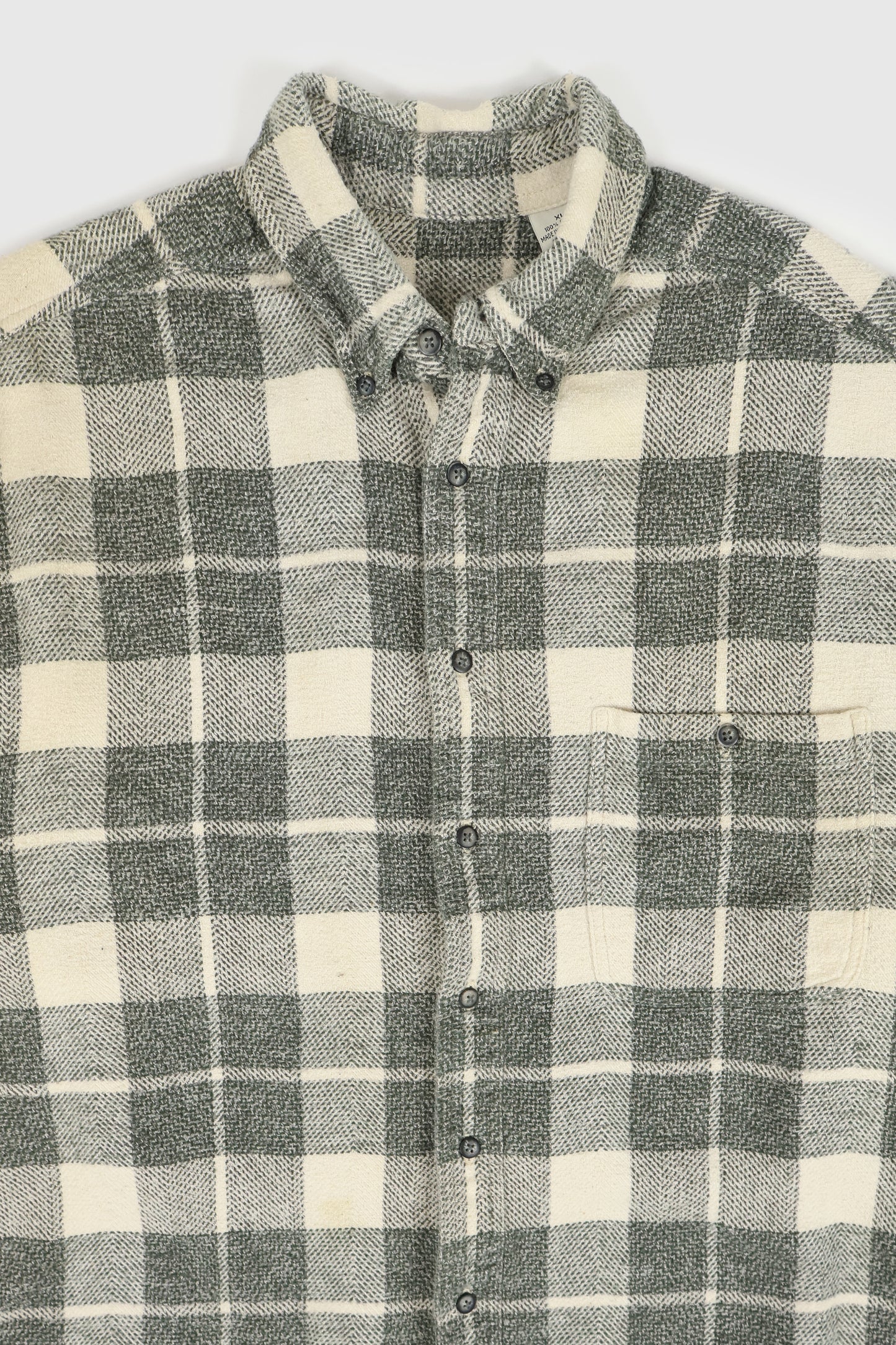 Vintage Plaid Flannel Button-Down Image 1